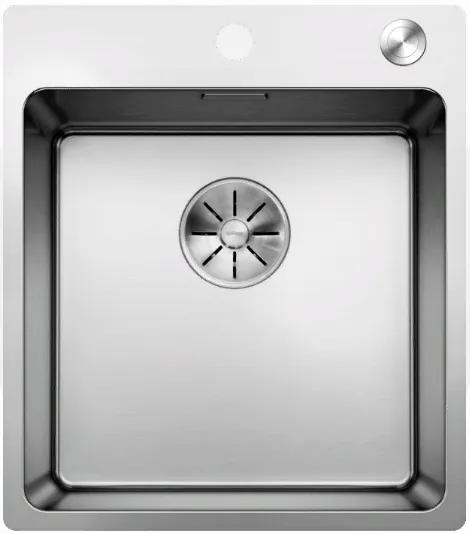 Детальное фото товара: Blanco Andano 400-IF-A, мойка, нержавеющая сталь с зеркальной полировкой, с клапаном-автоматом