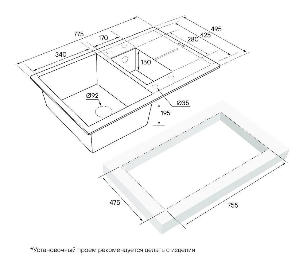 Схема встраивания