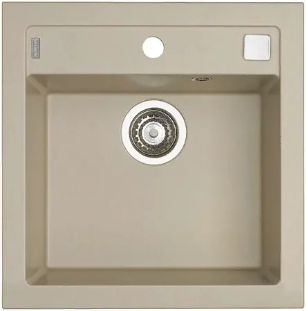 Фото товара: ALVEUS FORMIC 20 GRANITAL+ PEBBLE-G02M, мойка, гранит, светло-бежевый (в компл. с сифоном 1127749)