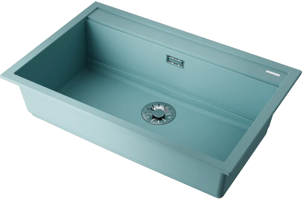 Детальное фото товара: Omoikiri Kitagawa 79-LB-AZ, мойка, керамика, azur blue