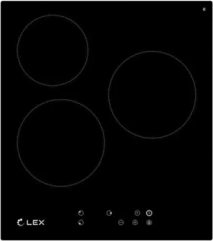 Фото товара: LEX EVH 430 BL стеклокерамическая поверхность