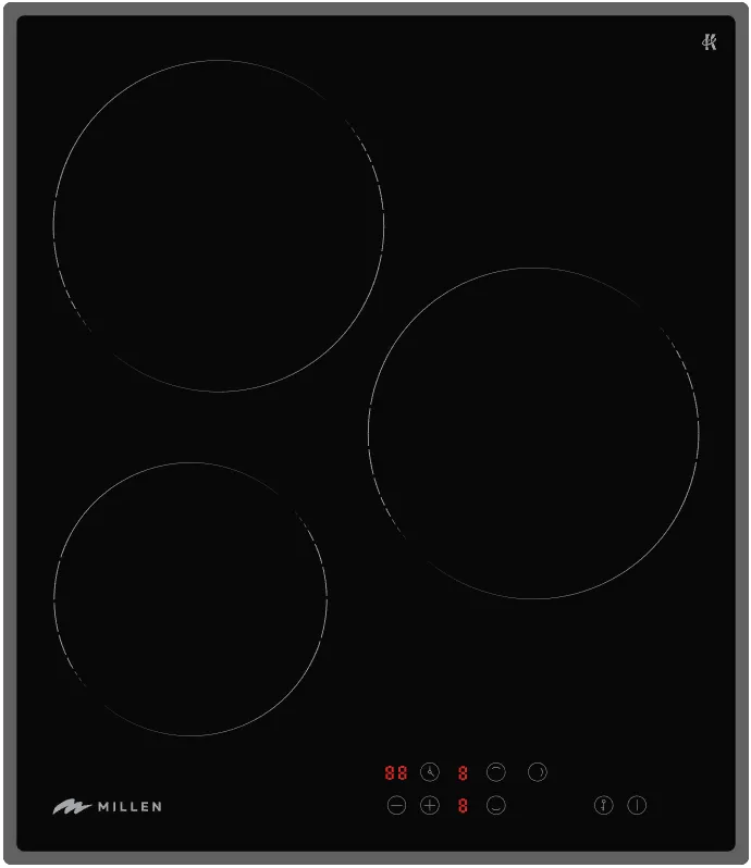 Фото товара: MILLEN MEH 451 BL стеклокерамическая поверхность