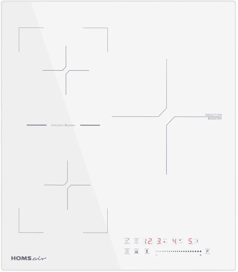 Фото товара: HOMSair HIC43SWH индукционная поверхность