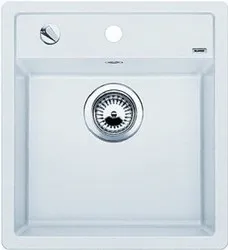 Детальное фото товара: Blanco Dalago 45-F, мойка,  гранит, белый с клапаном-автоматом