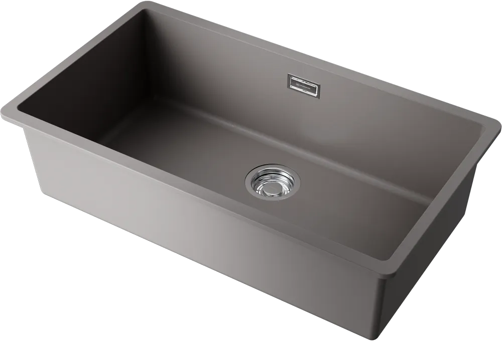 Детальное фото товара: Omoikiri Kata 74-U-GR, мойка, гранит, leningrad grey