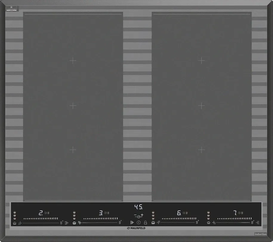 Фото товара: Maunfeld CVI594SF2MDGR LUX индукционная поверхность