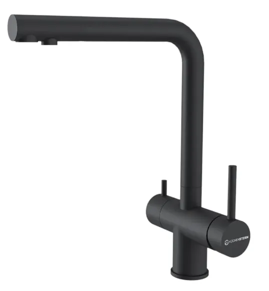 Фото товара: KUCHENSTERN FOKUS-FS, смеситель, нержавеющая сталь, черный