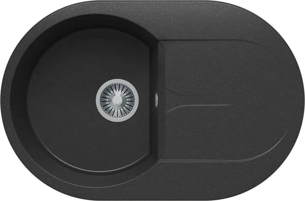 Фото товара: Polygran ATOL-760, мойка, мрамор, черный 16