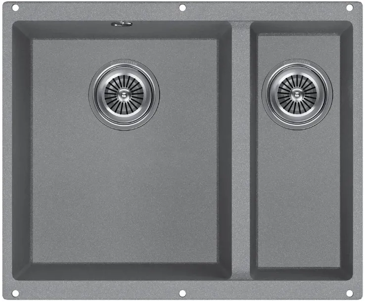 Фото товара: KUCHENSTERN UNDER 60-2, мойка, гранит, титан