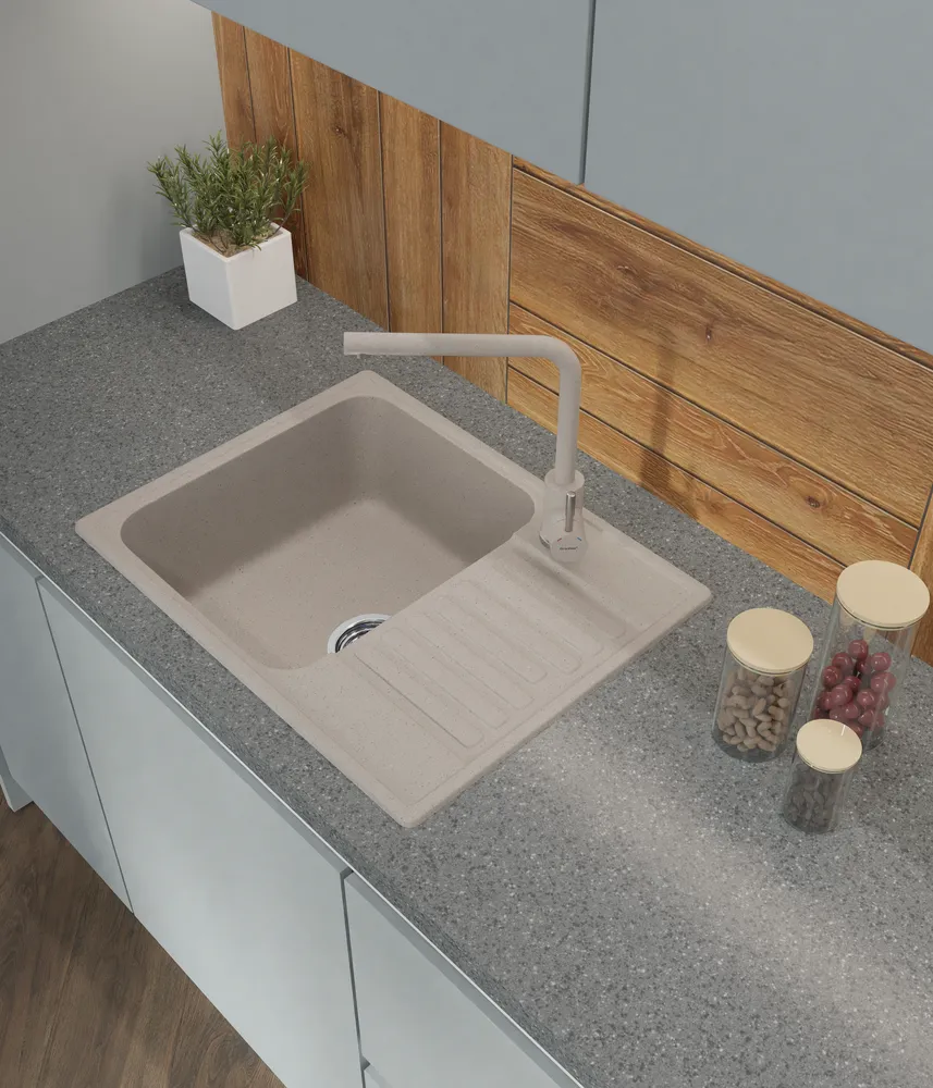 Детальное фото товара: ЭкоМ 6248, мойка, гранит, песочный