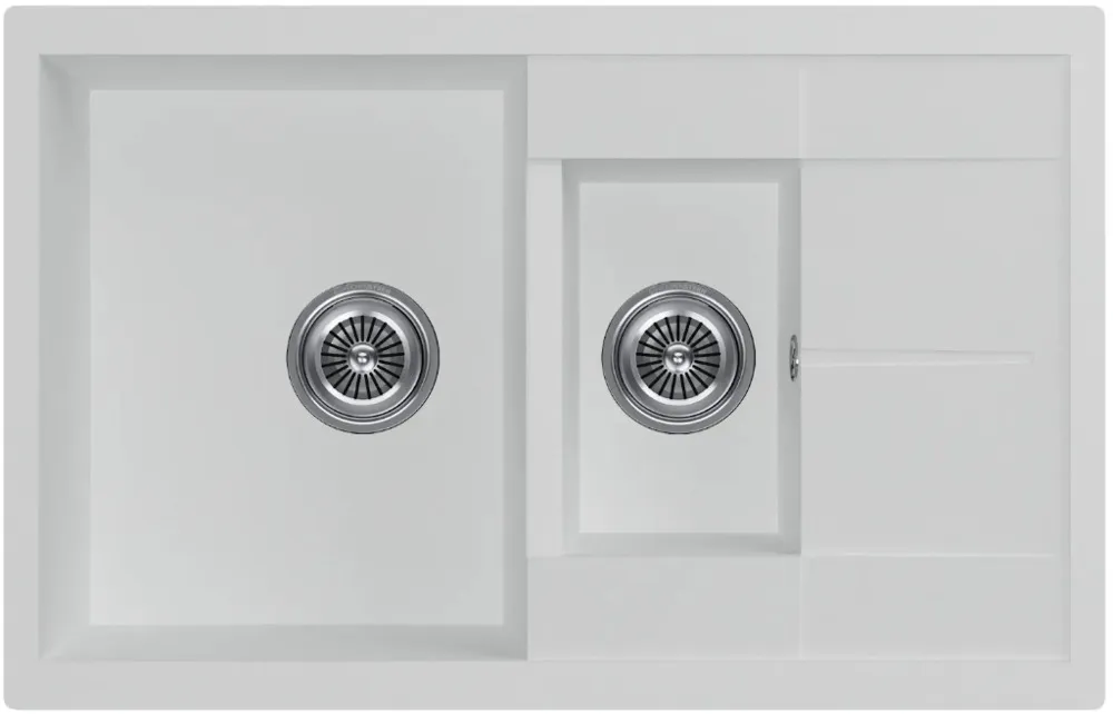 Фото товара: KUCHENSTERN FLUG 60-2, мойка, гранит, белый