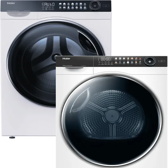 Фото товара: Haier стирка HW100-BD14378 + сушка HD100-A2378