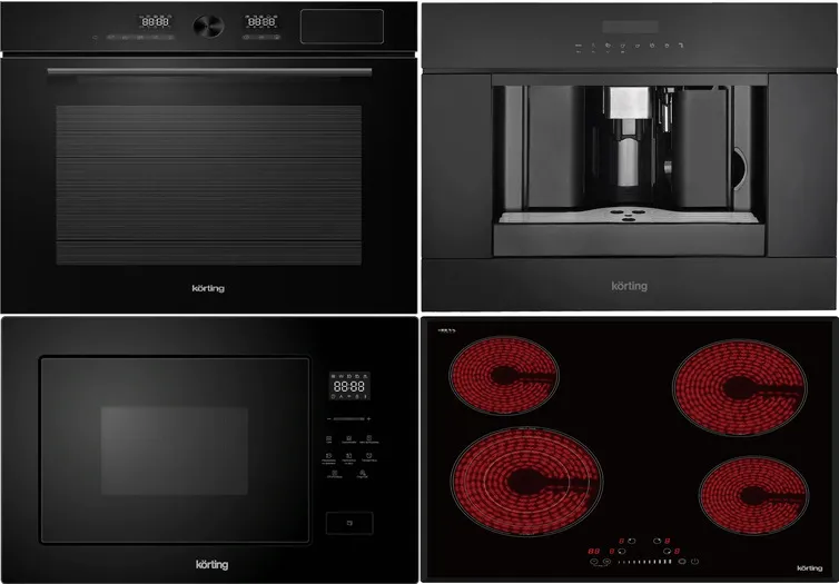 Фото товара: KORTING HK 63500 B + OKB 1650 GN STEAM + KMI 827 GN + KCM 9200 BG
