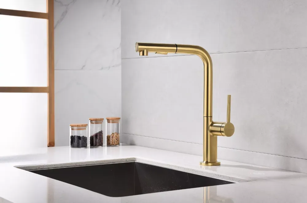 Детальное фото товара: Paulmark NEO, смеситель, светлое золото