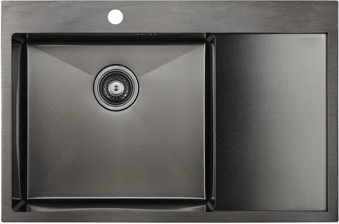 Фото товара: Paulmark KRONER 78F, мойка, нержавеющая сталь, вороненая сталь