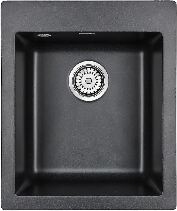 Детальное фото товара: Paulmark KANTE 40, мойка, гранит, черный