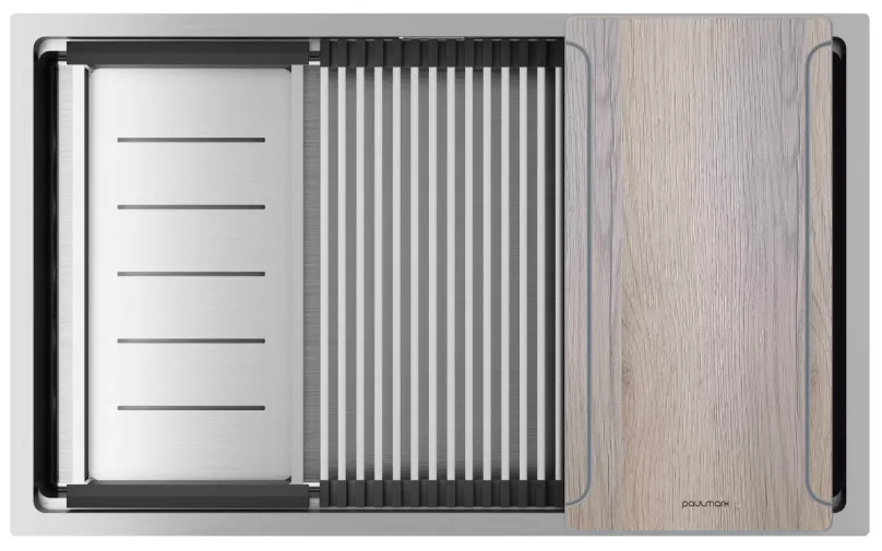 Фото товара: Paulmark NEXT-MULTI SINK 74-L UNI, мойка, нержавеющая сталь брашированная