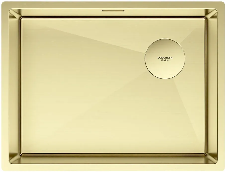 Детальное фото товара: Paulmark NEXT-SKEW 58 UNI, мойка, нержавеющая сталь, светлое золото