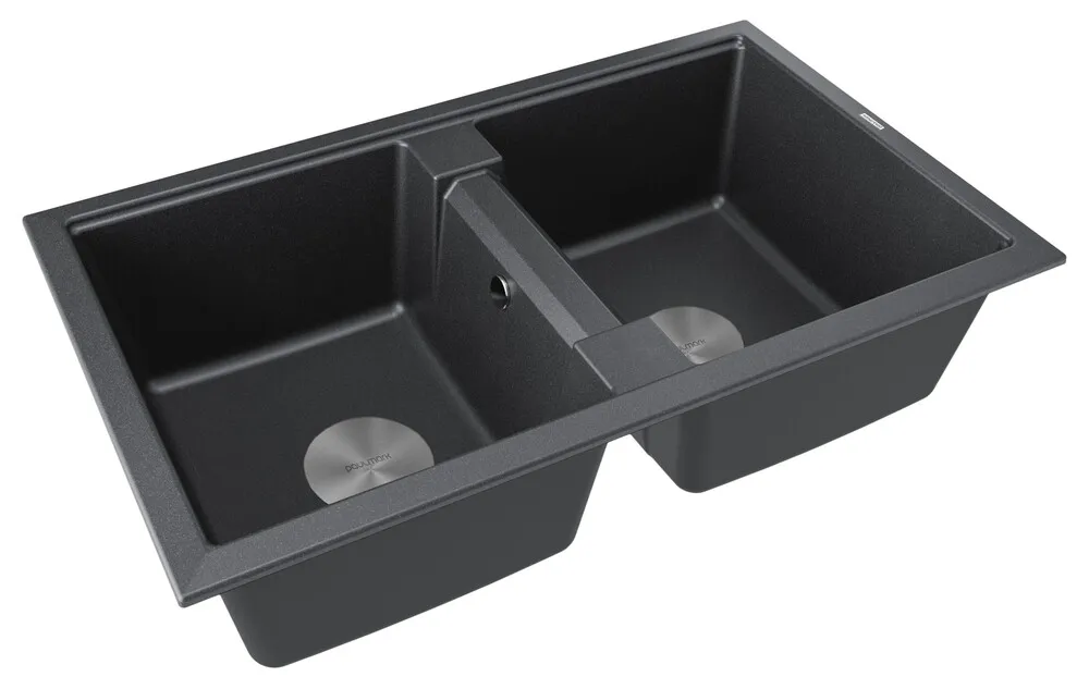 Детальное фото товара: Paulmark TANDEM 80/2, мойка, гранит, черный
