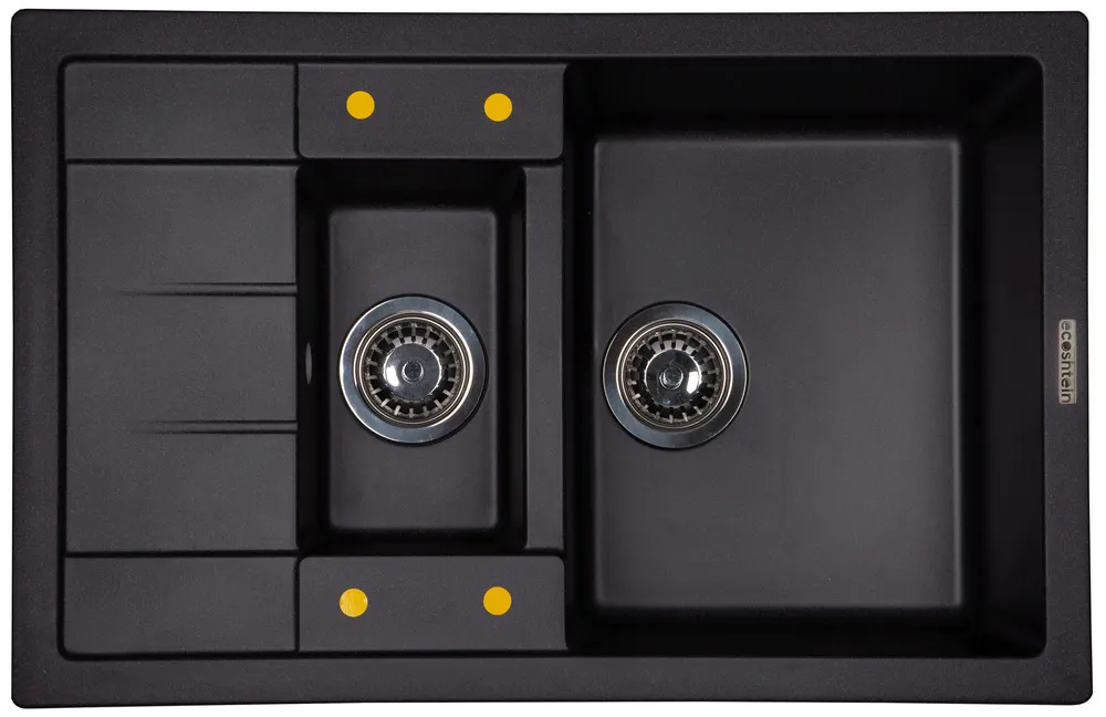 Фото товара: Ecoshtein RECHTECK 781.5, мойка, гранит, антрацит