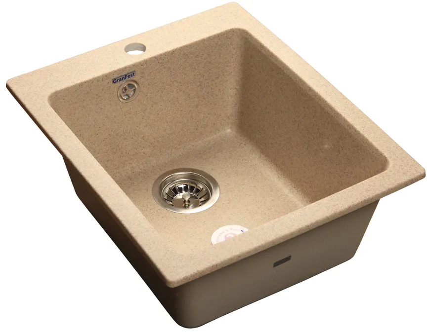 Фото товара: GranFest PRAKTIK GF-P-505, мойка, мрамор, песочный