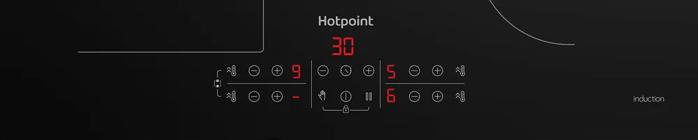 Детальное фото товара: Hotpoint HB 1560B NE индукционная поверхность