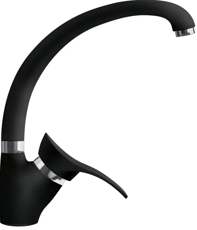 Фото товара: LAVA SG01 LAVA, смеситель, гранит, черный металлик