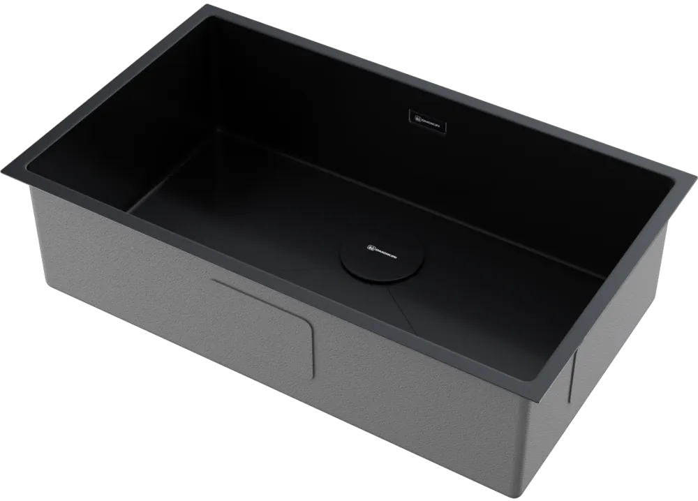 Детальное фото товара: Omoikiri Taki 74-U/IF-GB, мойка, нержавеющая сталь/графит