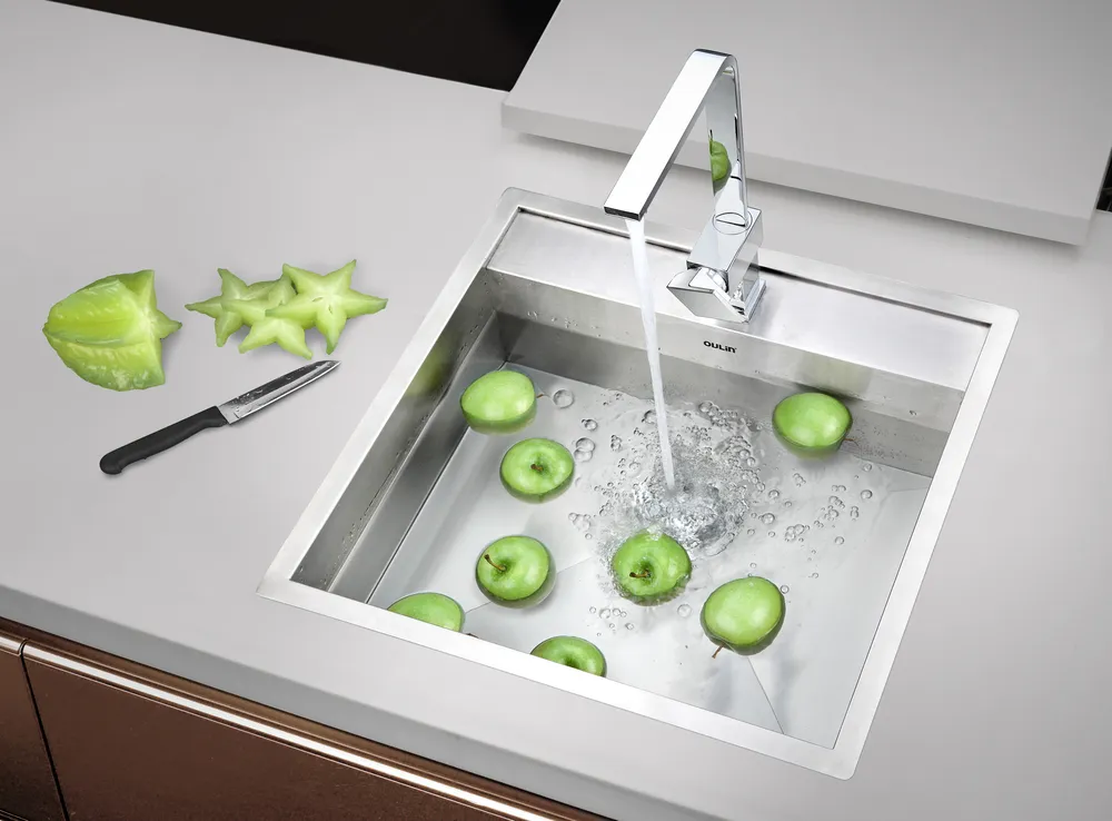 Детальное фото товара: Oulin OL-F121X, мойка, нержавеющая сталь сатин