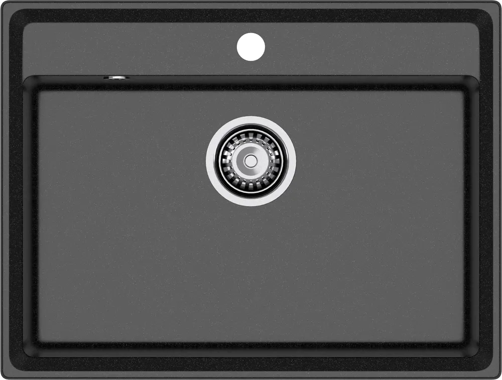 Детальное фото товара: GranFest LEVEL GF-LV-660, мойка, мрамор, черный