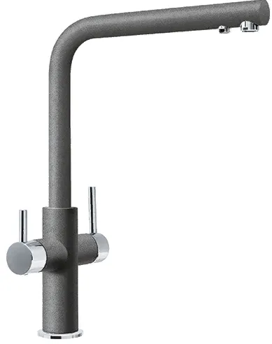 Детальное фото товара: Franke Neptune Clear Water, смеситель, гранит, серый камень