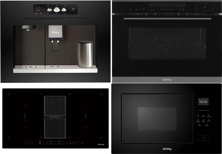 Фото товара: KORTING HIBH 68980 NB + OKB 1350 S GNBX STEAM + KMI 827 GN + KCM 9830 BCG