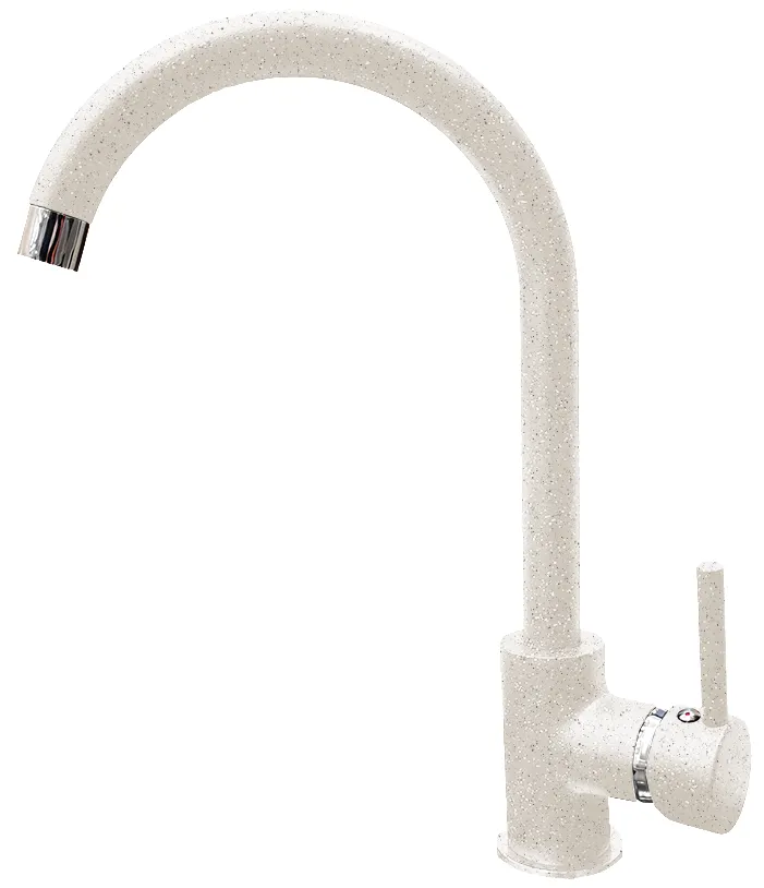 Фото товара: GranFest 7651, смеситель, мрамор, белый