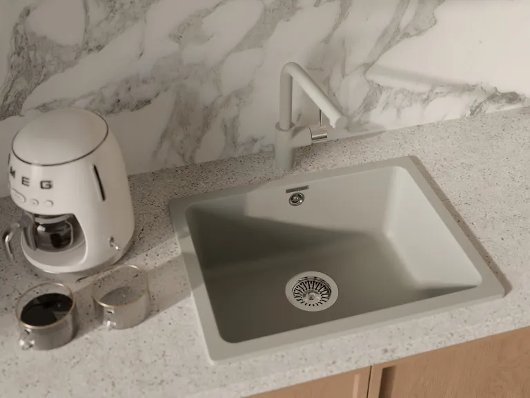 Детальное фото товара: Rivelato VICO 9021603 topazio/cromo, смеситель, гранит, топаз/хром