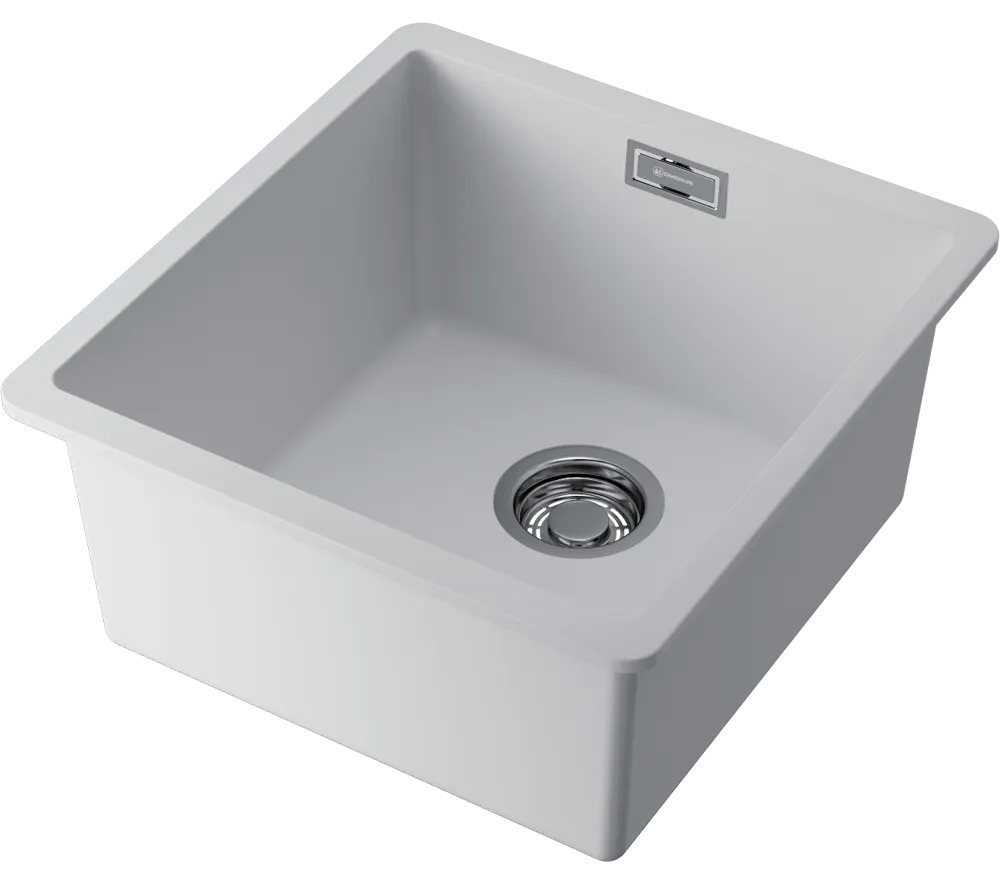 Детальное фото товара: Omoikiri Kata 40-U-WH, мойка, гранит, белый