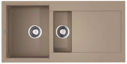 Фото товара: Omoikiri Sakaime 100-2-CH, мойка, гранит, шампань