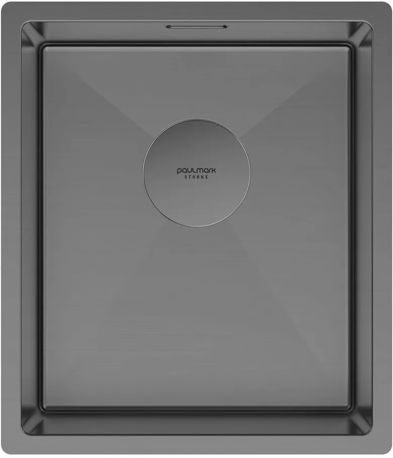 Фото товара: Paulmark NEXT 38 UNI, мойка, нержавеющая сталь, вороненая сталь