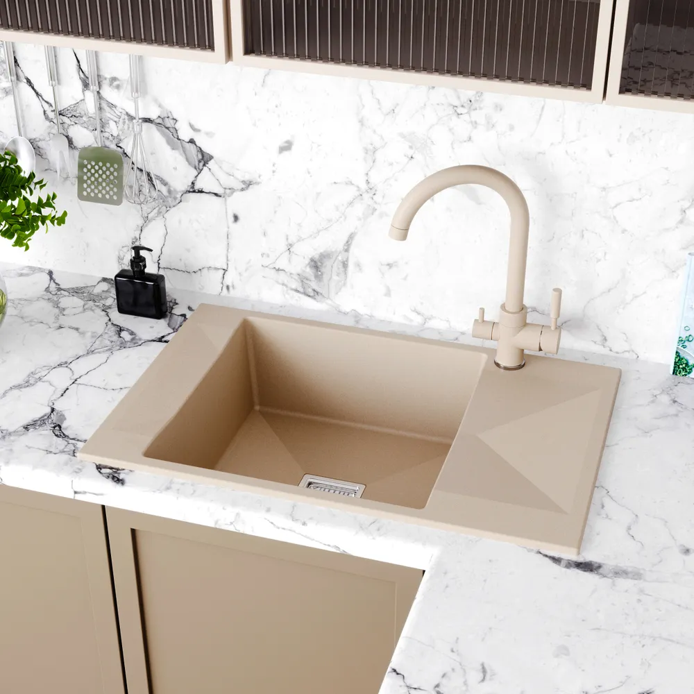 Детальное фото товара: Tolero BLADE 780, мойка, гранит, саванна