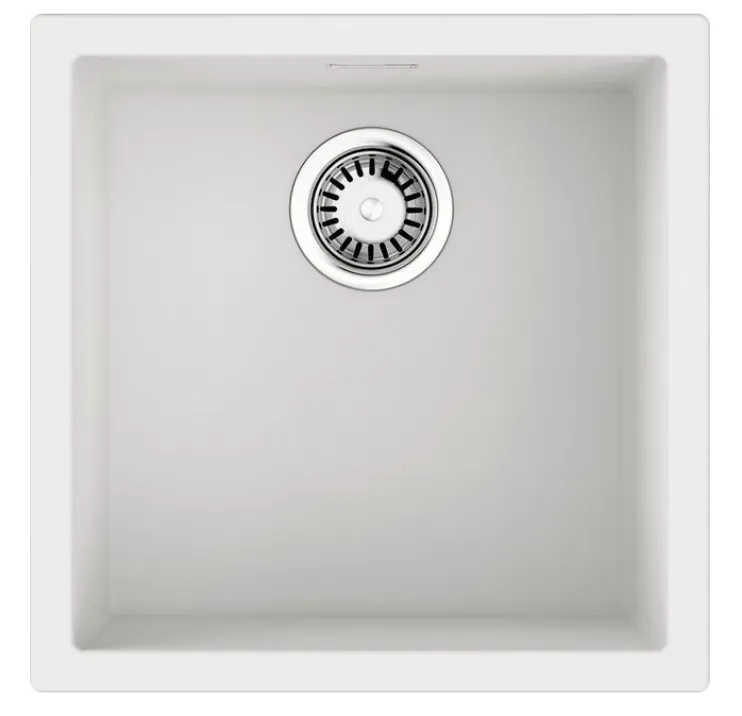 Фото товара: Omoikiri Yamakawa 45T-Integra-WH, мойка, гранит, белый