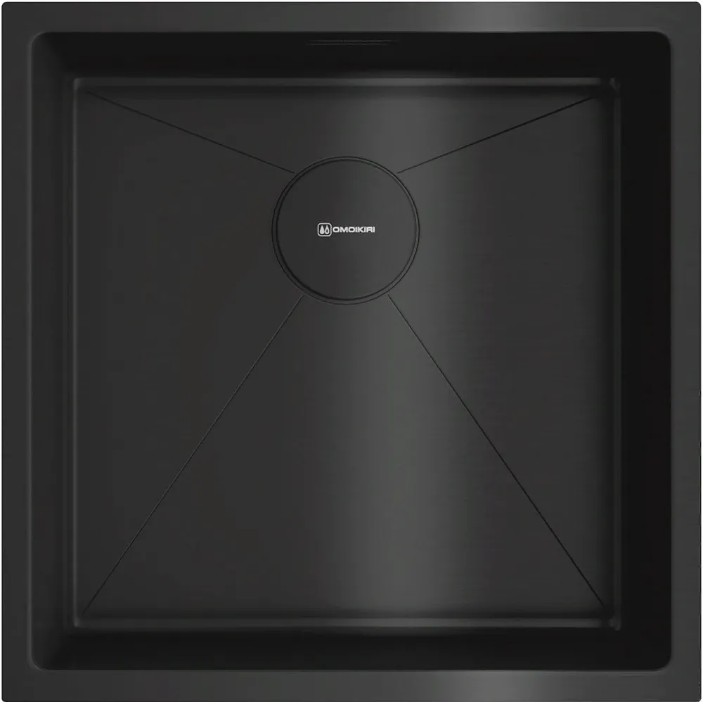 Детальное фото товара: Omoikiri Taki 44-U/IF-GB, мойка, нержавеющая сталь/графит