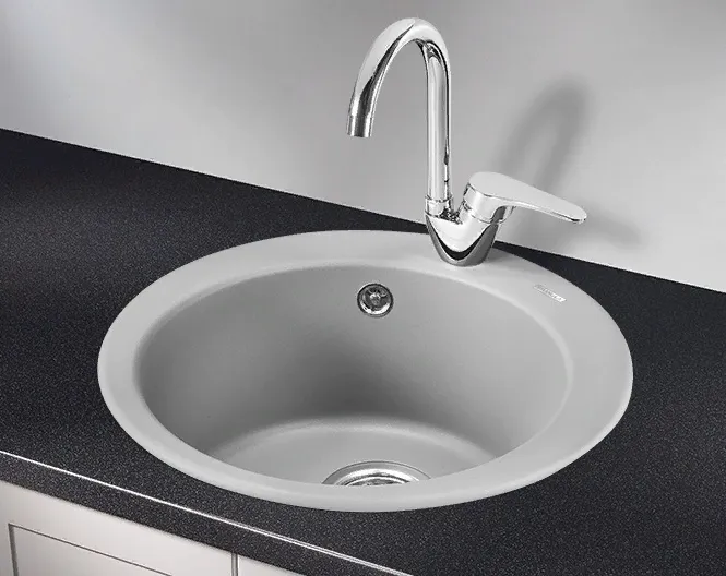 Фото товара: GRANULA 4801 мойка, гранит, алюминиум