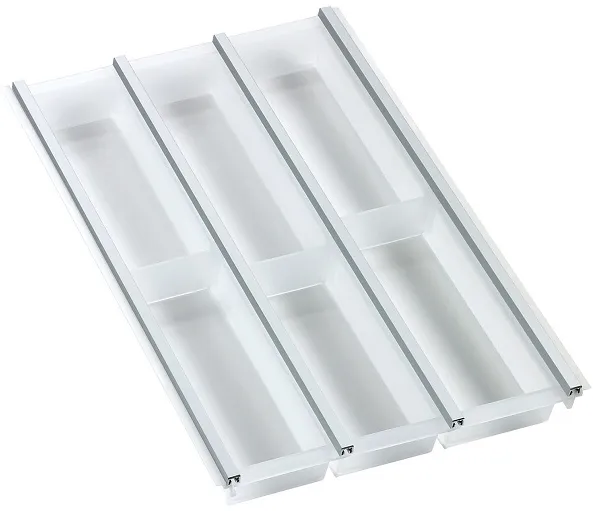 Фото товара: Ninka Cuisio Aqua 400, Legrabox Blum, лоток для столовых приборов, белый