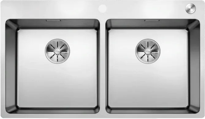 Фото товара: Blanco Andano 400/400-IF-A, мойка, нержавеющая сталь с зеркальной полировкой, с клапаном-автоматом