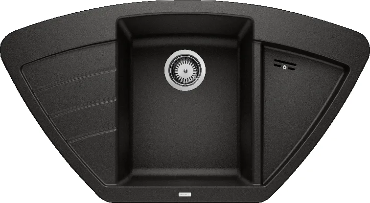 Фото товара: Blanco Zia 9E, мойка, гранит, черный