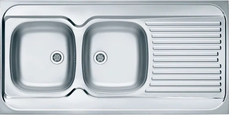 Детальное фото товара: ALVEUS CLASSIC 100 NAT-60, мойка, нержавеющая сталь, левая (в комплекте с сифоном 1071240)