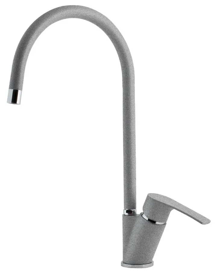 Фото товара: GranFest 5023, смеситель, мрамор, серый