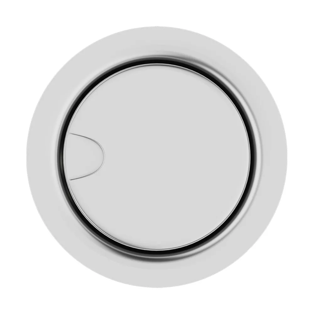 Детальное фото товара: Omoikiri C-05-C Выпуск с декоративной крышкой, нержавеющая сталь/хром