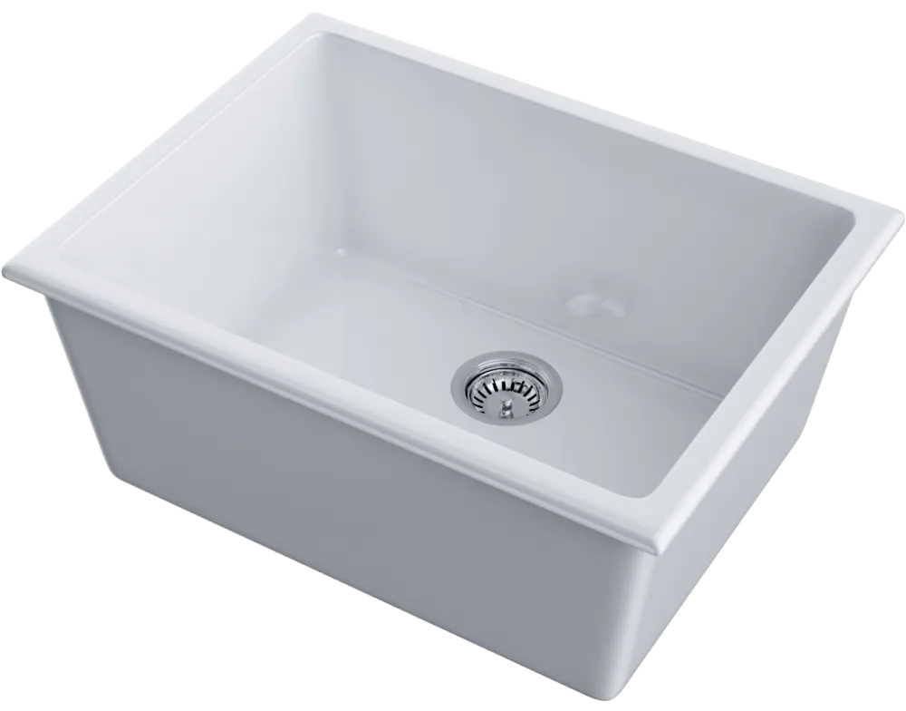 Детальное фото товара: Omoikiri Okinoshima 61-U/I-WH Glossy, мойка, керамика, белый глянцевый