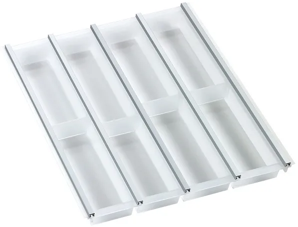 Детальное фото товара: Ninka Cuisio Aqua 500, Tandem Box Blum, DWD XP, Nova Pro Grass, лоток для столовых приборов, белый