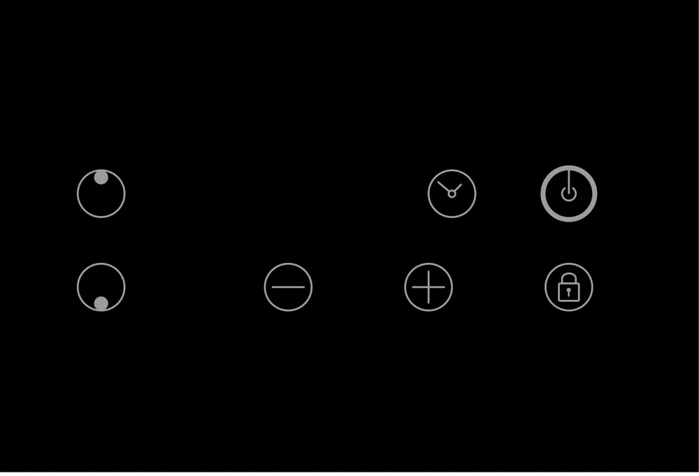 Детальное фото товара: LEX EVH 320 BL стеклокерамическая поверхность